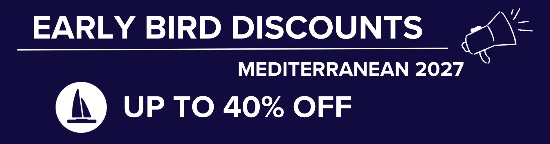 Early Bird Discounts up to 40%